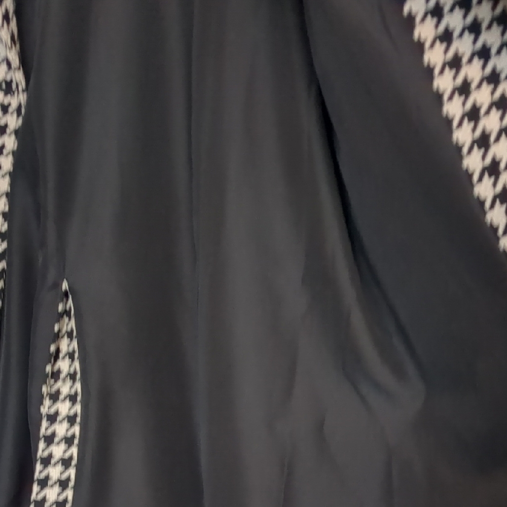 Ann Taylor Black and White Houndstooth Jacket Sz XL - Picture 7 of 10